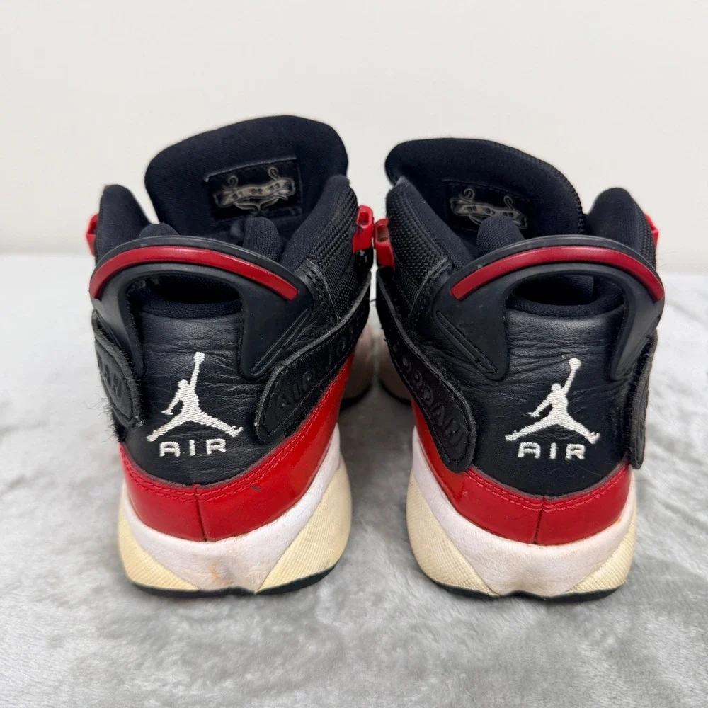 Jordan 6 Rings Bred‎ Red Black White 323419-060 Men's Size 4Y Sneakers